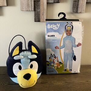 Bluey Toddler Costume with Plush basket